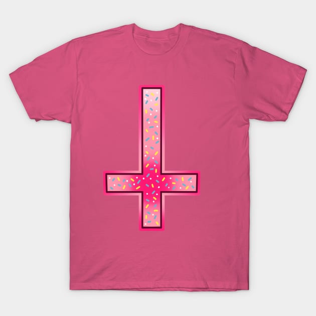 cute pink inverted cross T-Shirt by weilertsen